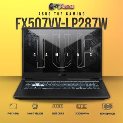 ASUS TUF F15 FX507VV-LP287W gaming laptop with i7-13620H and RTX 4060.
