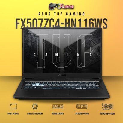 ASUS 2022 TUF F15 FX507ZC4-HN116WS laptop with i5-12500H and RTX 3050.