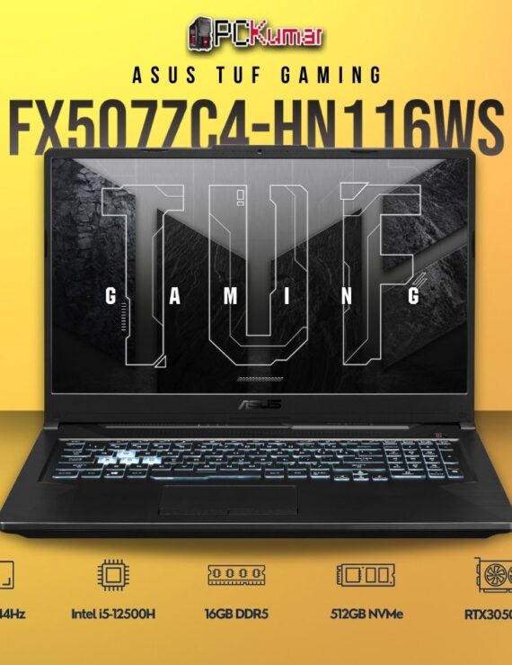 ASUS 2022 TUF F15 FX507ZC4-HN116WS laptop with i5-12500H and RTX 3050.