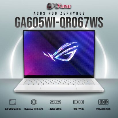 ASUS ROG Zephyrus G16 GA605WI-QR067WS with AI 9 and RTX 4070.