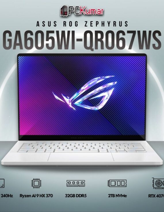 ASUS ROG Zephyrus G16 GA605WI-QR067WS with AI 9 and RTX 4070.