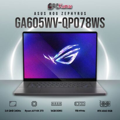 ASUS ROG Zephyrus G16 GA605WV-QP078WS with AI 9 and RTX 4060.