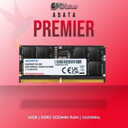 ADATA SODIMM DDR5 RAM 16GB 5600MHz for laptops and mini-PCs.
