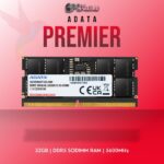 ADATA SODIMM DDR5 RAM 32GB 5600MHz for high-capacity laptop performance.