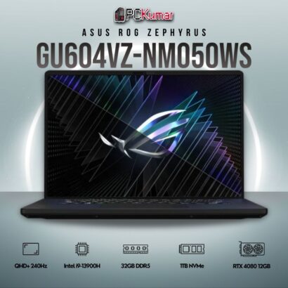 ASUS Zephyrus M16 GU604VZ-NM050WS with i9-13900H, RTX 4080, and Nebula HDR display.