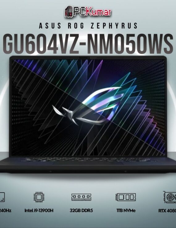 ASUS Zephyrus M16 GU604VZ-NM050WS with i9-13900H, RTX 4080, and Nebula HDR display.