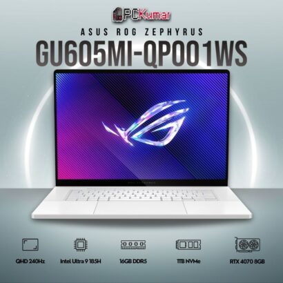 ASUS 2024 Zephyrus G16 GU605MI-QP245WS with Core Ultra 9 and RTX 4070.