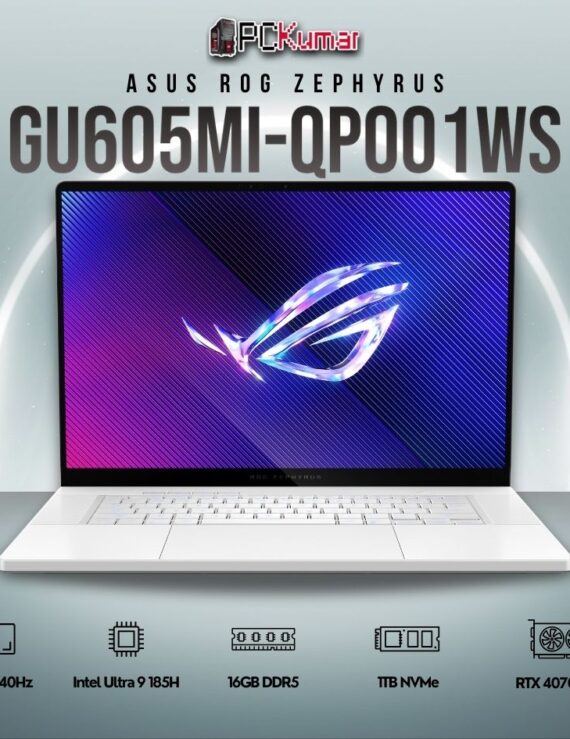 ASUS 2024 Zephyrus G16 GU605MI-QP245WS with Core Ultra 9 and RTX 4070.