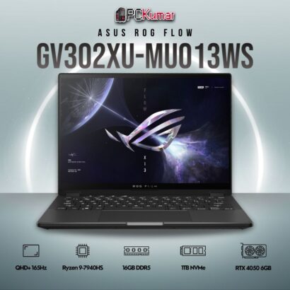 ASUS 2023 Flow X13 GV302XU-MU013WS laptop with Ryzen 9 and RTX 4050.