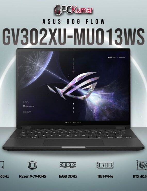 ASUS 2023 Flow X13 GV302XU-MU013WS laptop with Ryzen 9 and RTX 4050.