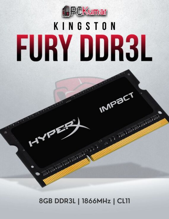 Kingston HyperX Impact 8GB DDR4 SO-DIMM RAM with 1866MHz speed for laptops.