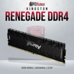 Kingston Fury Renegade 8GB DDR4 DIMM with 4000MHz speed for gaming and overclocking.