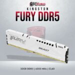 Kingston Fury Beast White DDR5 32GB RAM with 6000MT/s for professionals.