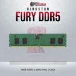 Kingston Fury DDR5 16GB RAM with 4800MT/s speed for gaming and multitasking.