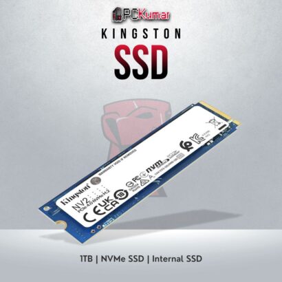 Kingston NV1 1TB NVMe SSD with 2100MB/s read and 1700MB/s write speeds.