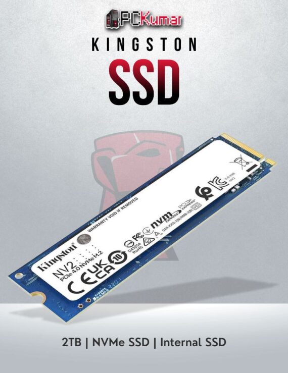 Kingston NV1 2TB NVMe SSD with 2100MB/s read and 1700MB/s write speeds.
