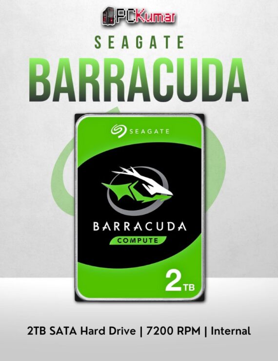 Seagate Barracuda 2TB desktop HDD with SATA 6Gb/s interface and 7200 RPM speed.
