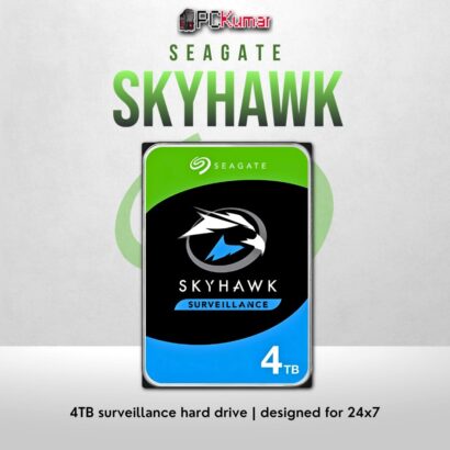 Seagate SkyHawk 4TB surveillance HDD for DVR/NVR systems with advanced reliability.