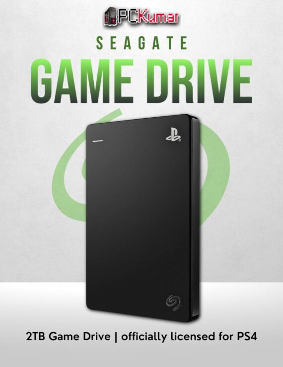 Seagate Game Drive 2TB HDD for PS4 with USB 3.0 compatibility and portable design.