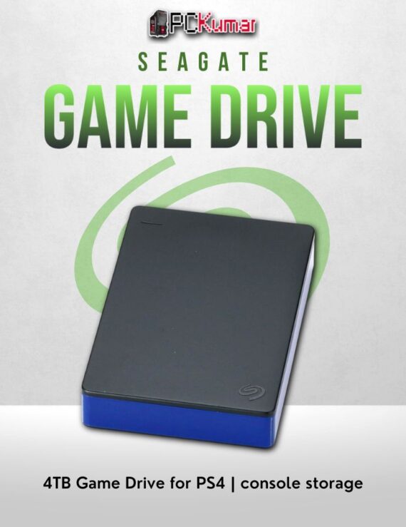 Seagate Game Drive 4TB HDD for PS4 with USB 3.0 and high-capacity storage.