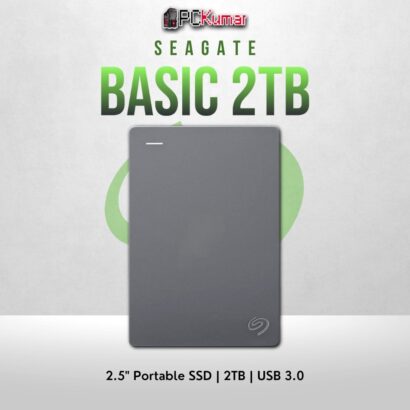 Seagate 2TB Expansion portable hard drive with USB 3.0 and durable design for everyday use.