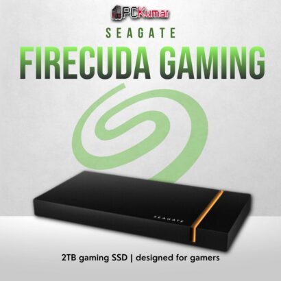 Seagate FireCuda 2TB portable gaming SSD with USB 3.2 Gen 2 and high capacity.