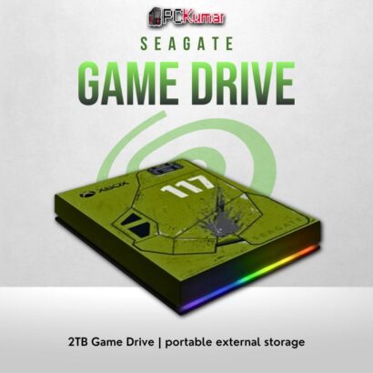 Seagate Game Drive 2TB portable HDD with USB 3.0 and multi-platform compatibility.