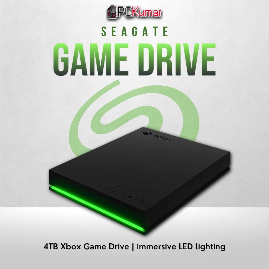 Seagate Game Drive 4TB HDD for Xbox with high capacity and USB 3.0 compatibility.