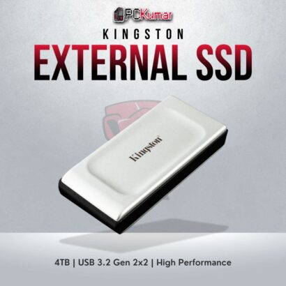 Kingston XS2000 Portable SSD 4TB with USB 3.2 Gen 2x2 and 2000MB/s transfer speeds.