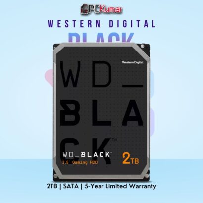 WD Black Desktop 2 TB HDD with SATA interface and 7200 RPM speed.