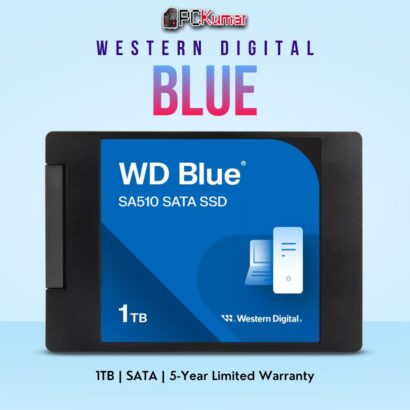 WD Blue 3D NAND 1 TB SATA SSD for fast and reliable data storage.