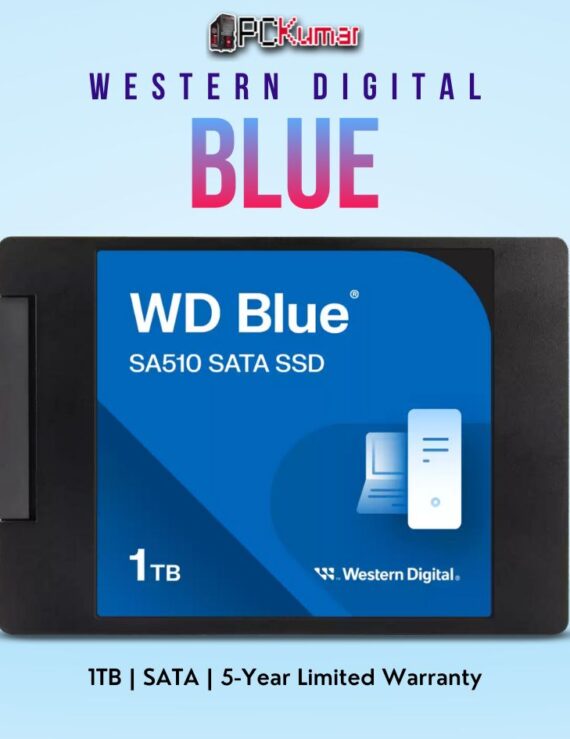 WD Blue 3D NAND 1 TB SATA SSD for fast and reliable data storage.