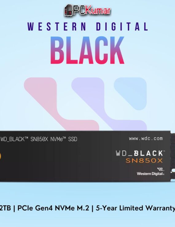 WD Black SN850X PCIe Gen4 2 TB NVMe SSD for gamers and professionals.