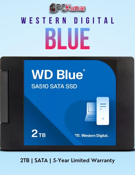 WD Blue 3D NAND 2 TB SATA SSD for reliable high-speed storage.