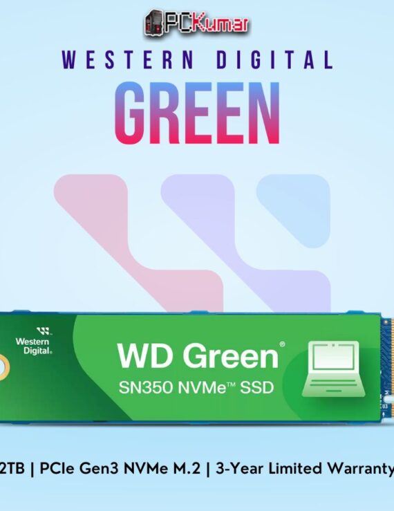 WD Green SN350 PCIe Gen3 2 TB NVMe SSD for reliable high-capacity storage.