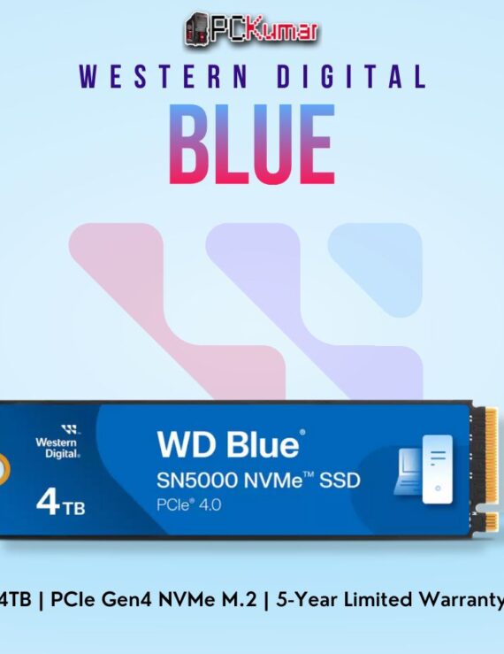 WD Blue SN580 PCIe Gen4 4 TB NVMe SSD for high-speed storage solutions.
