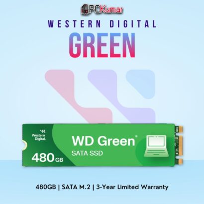 WD Green 3D NAND 480 GB SATA M.2 SSD for cost-effective performance.