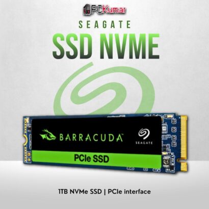 Seagate FireCuda 1TB PCIe Gen 3 SSD with fast speeds and compact design.