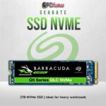 Seagate FireCuda 2TB PCIe Gen 3 SSD with high capacity and fast performance.