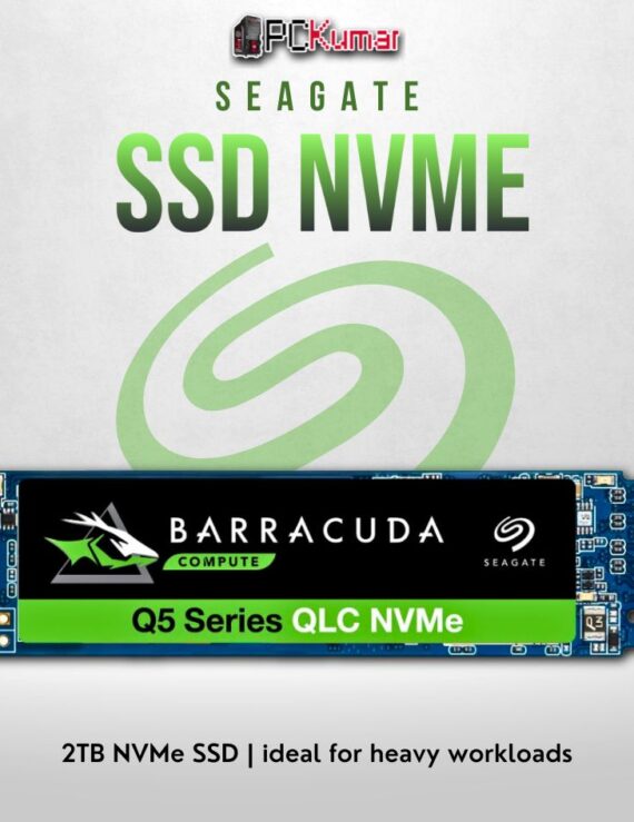 Seagate FireCuda 2TB PCIe Gen 3 SSD with high capacity and fast performance.