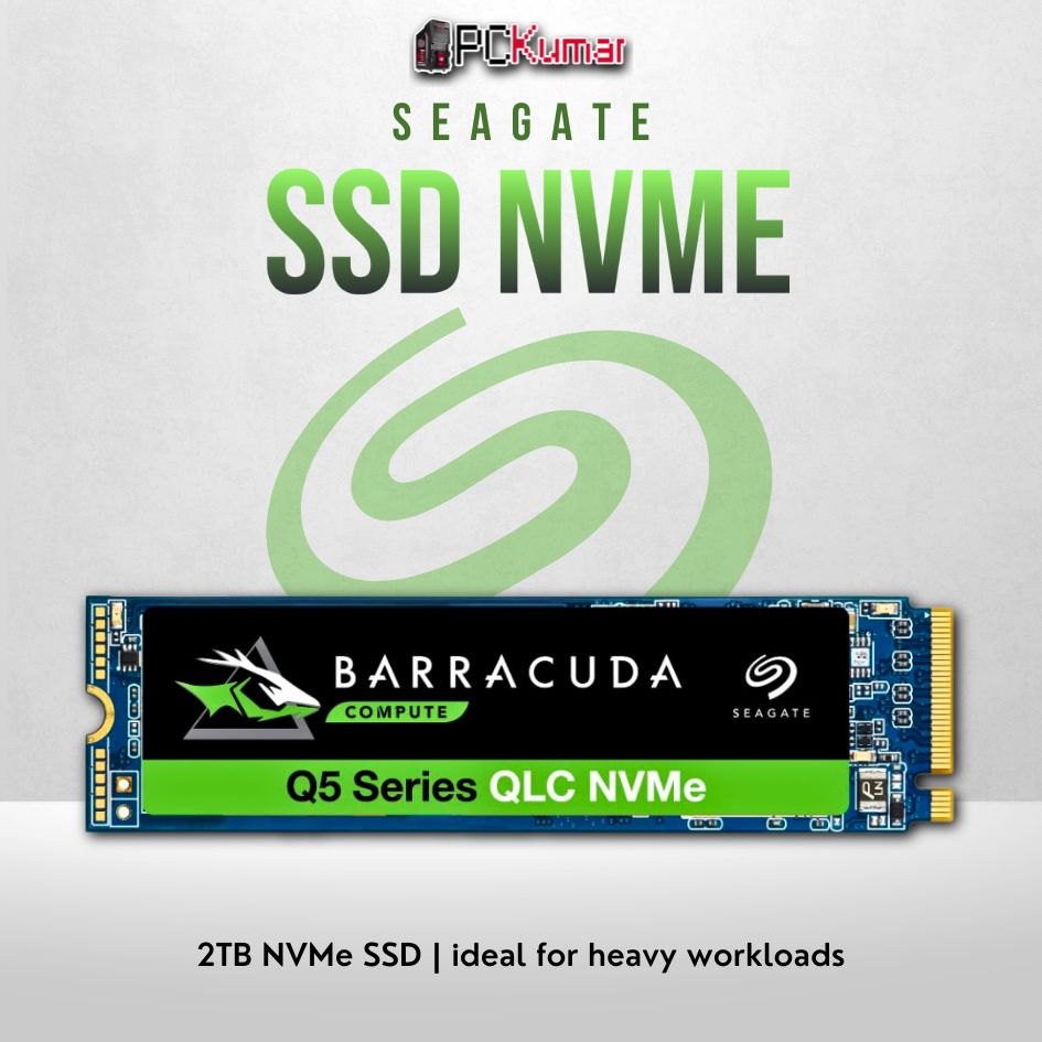 Seagate FireCuda 2TB PCIe Gen 3 SSD with high capacity and fast performance.