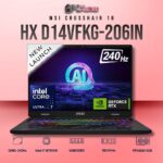 MSI Crosshair 16 D14VFKG-206IN laptop featuring i7-14700HX, RTX 4060, 16GB RAM, 1TB storage, and a 16-inch QHD+ 240Hz display.