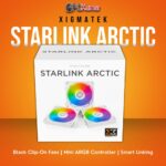 Xigmatek Starlink Arctic 3-Pack White ARGB Fans with Mini Controller and PWM Cables.