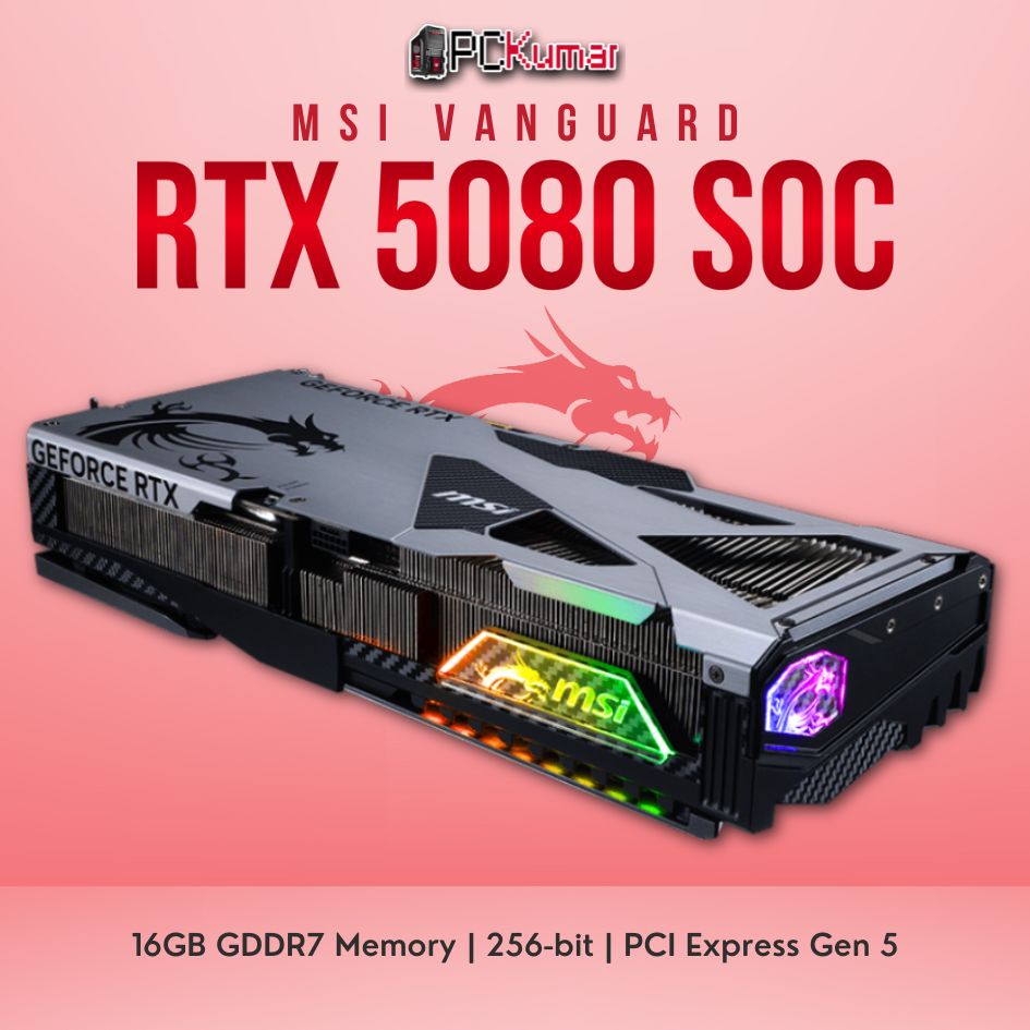 MSI GeForce RTX™ 5080 16GB VANGUARD SOC NVIDIA