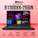 MSI Katana 17 B13UDXK-255IN laptop featuring i7-13620H, RTX 3050 6GB, 16GB RAM, 512GB storage, and a 17.3-inch FHD 144Hz display.