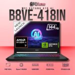 MSI Katana A15 B8VE-418IN laptop featuring Ryzen 7 8845HS, RTX 4050, 16GB RAM, 512GB storage, and a 15.6-inch FHD 144Hz display.