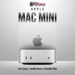 Apple Mac Mini M4 with 10-core CPU/GPU, 16GB RAM, and 256GB SSD.