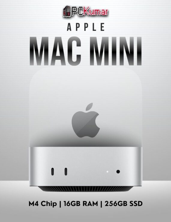 Apple Mac Mini M4 with 10-core CPU/GPU, 16GB RAM, and 256GB SSD.