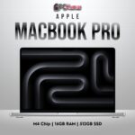 Apple 14-inch MacBook Pro M4 with 10-core CPU, 10-core GPU, 16GB RAM, and 512GB SSD in Silver.
