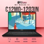 MSI Modern 14 C12MO-1203IN laptop with i5-1235U, UMA, 16GB RAM, 512GB storage, and a 14-inch FHD display.